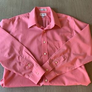 Paul Fredrick Salmon Colored Dress Shirt